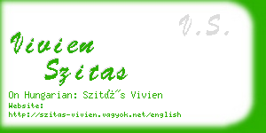 vivien szitas business card